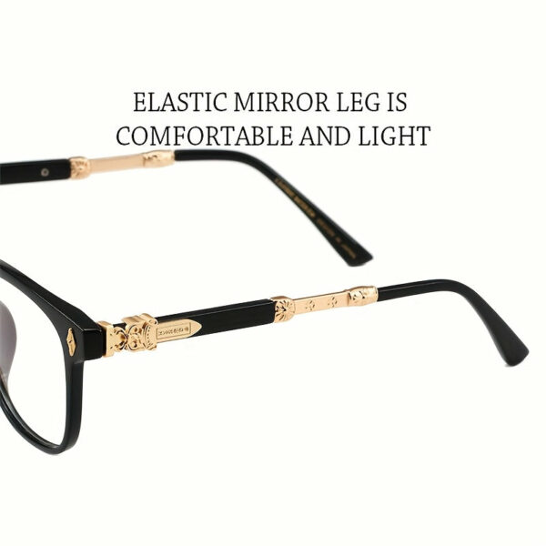 Four-piece Set Men's And Women's Glasses, Vintage Square Frame Blue Light Blocking Glasses, TAC Lens, PC Frame, Ideal for Climbing, Fishing, Running, Decorative Glasses with Cleaning Cloth Fashion Glasses Cat Eye Fashion High-end Fashion Glasses 1 - Image 6