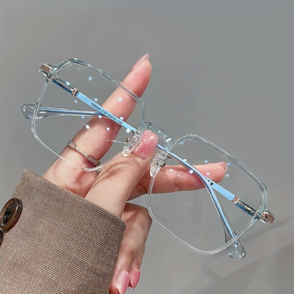 Ultra-Thin Clear Plastic Frames for Gender-Neutral Chic Glasses - Image 2
