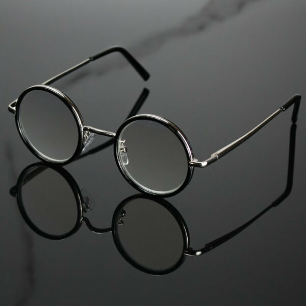 Retro Round Reading Glasses - Comfortable, Fashionable Presbyopia Eyewear for Men & Women with Metal Hinge and Spring Arms - Image 2