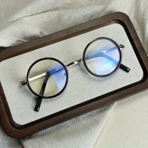 Retro Round Reading Glasses - Comfortable, Fashionable Presbyopia Eyewear for Men & Women with Metal Hinge and Spring Arms