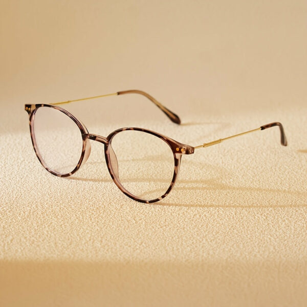 Stylish Millennial ultra-light material metal round frame blue blocking glasses for both men and women, ideal for Casual Attire and gift selection