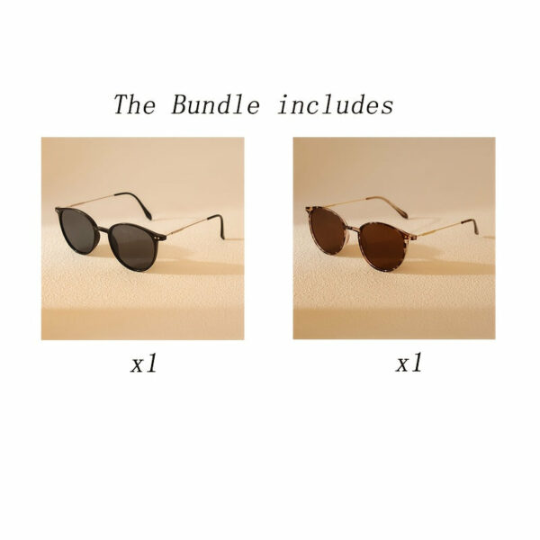 Fashionable Millennium Style Metal Round Frame Glasses - Ultra-Lightweight, Durable PC Lenses, Perfect for Daily Wear & Street Photography, Everyday Fashion Glasses | Round Frame Glasses | Lightweight Frame - Image 6