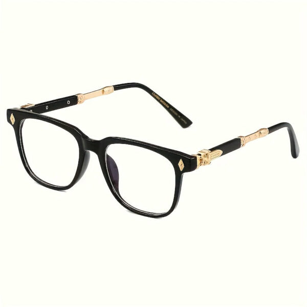 Four-piece Set Men's And Women's Glasses, Vintage Square Frame Blue Light Blocking Glasses, TAC Lens, PC Frame, Ideal for Climbing, Fishing, Running, Decorative Glasses with Cleaning Cloth Fashion Glasses Cat Eye Fashion High-end Fashion Glasses 1