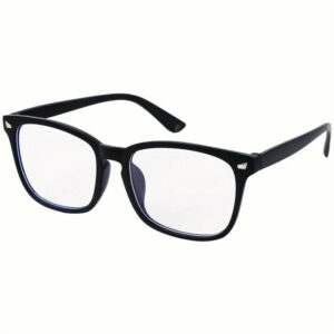 Rectangle Blue Light Blocking Glasses, Anti-Blue Ray, with Protective Case, for Computer, Gaming, Ordinary Decorative